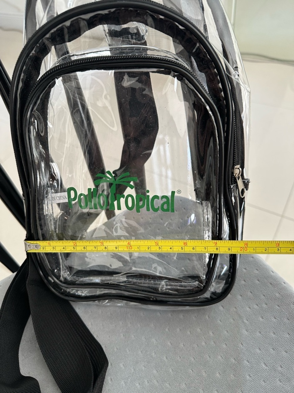 Clear Pollo Tropical logo Crossbody for Stadium /Concert Events w/Zipper & Strap - Picture 4 of 6
